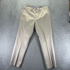 Buttoned Down Pant Men 32x30 Beige Cotton Chino Straight Business Preppy Stretch